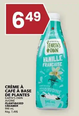 Rachelle-Bery Grocery Earth's Own plant-based creamer vanilla française offer