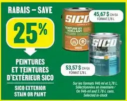 BMR Sico exterior stain or paint offer