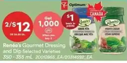 Zehrs Markets Renée's Gourmet Dressing and Dip Selected Varieties offer