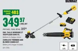 BMR DeWalt cordless trimmer and blower combo kit offer