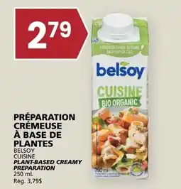 Rachelle-Bery Grocery Belsoy cuisine plant-based creamy preparation offer