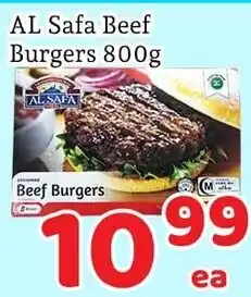 Fresh Value Al safa beef burgers offer