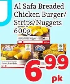 Fresh Value Al Safa breaded chicken burger strips nuggets offer