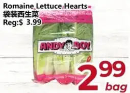Asian Food Centre Andy Boy romaine lettuce hearts offer