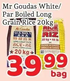 Fresh Value Mr Goudas White/Par Boiled Long Grain Rice offer