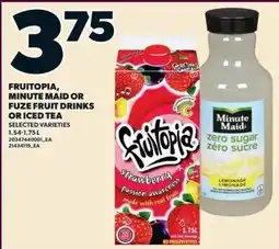 Zehrs Markets Fruitopia, Minute Maid or Fuze Fruit Drinks or Iced Tea offer