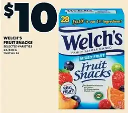Zehrs Markets Welch's fruit snacks offer