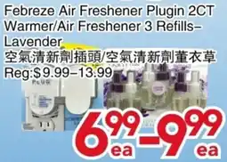 Yours Food Mart Febreze Air Freshener Plugin 2CT Warmer/Air Freshener 3 Refills Lavender offer