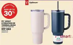 Zehrs Markets Optimum pc adult hydration or thermal mugs offer
