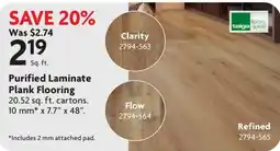 Home Hardware Taiga floors & wall Purified Laminate Plank Flooring offer