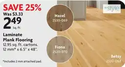 Home Hardware In style laminate plank flooring offer