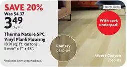 Home Hardware beaulieu thermature spc vinyl plank flooring offer