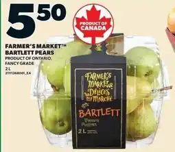 Zehrs Markets Farmer's Market Bartlett pears offer