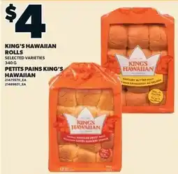 Loblaws King's Hawaiian rolls offer