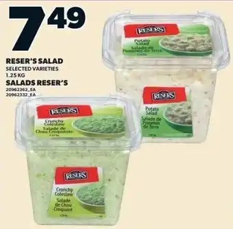 Reser's salad selected varieties