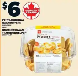 Loblaws PC traditional naan dippers offer
