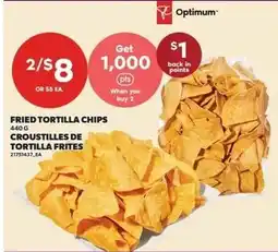 Loblaws Optimum fried tortilla chips offer