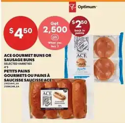Loblaws Ace gourmet buns or sausage buns offer