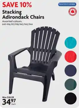 Home Hardware Gracious Living Stacking Adirondack Chairs offer