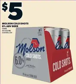 Zehrs Markets Molson cold shots offer
