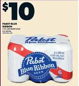 Zehrs Markets Pabst Blue Ribbon beer offer