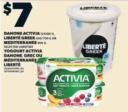 Loblaws Danone Activia yogurt offer