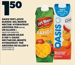 Loblaws Oasis 100% juice blends offer