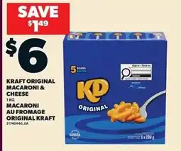 Loblaws Kraft original macaroni and cheese offer