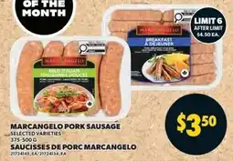 Loblaws Marcangelo pork sausage offer