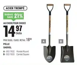 BMR Acier trempe pelle shovel offer