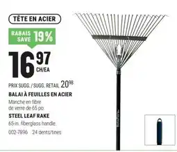 BMR Bosch steel leaf rake offer