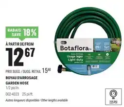 BMR Botaflora garden hose offer