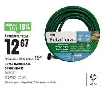 Botaflora garden hose