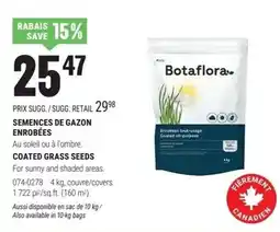 BMR Botaflorea coated grass seeds offer