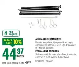 BMR Permanent anchors offer