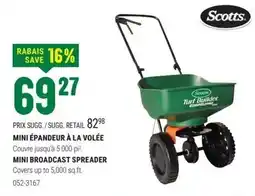 BMR Scotts mini broadcast spreader offer