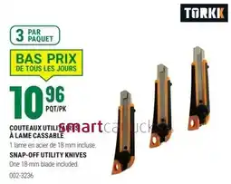 BMR Torkk snap-off utility knives offer