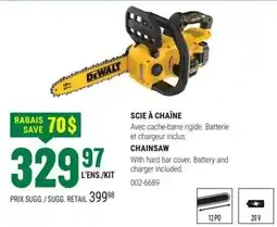 BMR DeWalt chainsaw offer