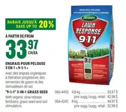 BMR Scotts lawn response 9-1-1 offer