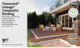 Home Hardware Trex Transcend Lineage Composite Decking offer