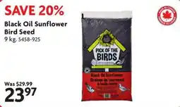 Home Hardware Pick of the Birds Black Oil Sunflower Bird Seed offer