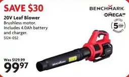 Home Hardware Benchmark 20V Leaf Blower offer