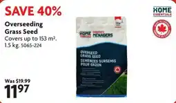Home Hardware Home essentials overseeding grass seed offer