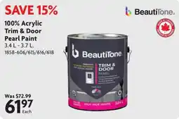 Home Hardware Beautitone trim & door pearl paint offer