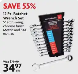 Home Hardware Benchmark 12 Pc. Ratchet Wrench Set offer