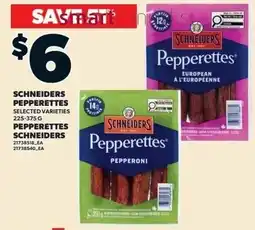 Loblaws Schneiders pepperettes offer