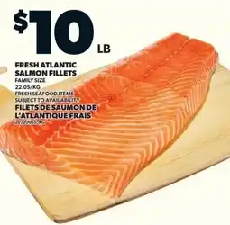 Loblaws Fresh Atlantic Salmon Fillets offer