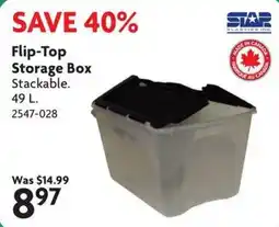 Home Hardware Star flip-top storage box offer