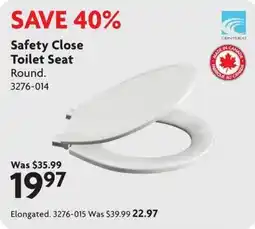 Home Hardware Centoco safety close toilet seat round offer
