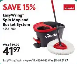 Home Hardware vileda easywring spin mop and bucket system offer